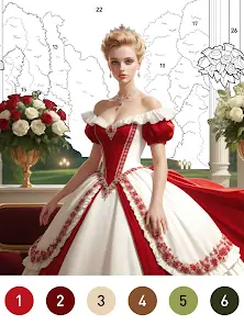 Gown Color - Color by Number screenshot 7