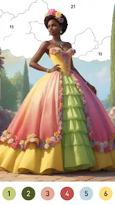 Gown Color - Color by Number screenshot 5