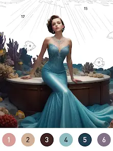 Gown Color - Color by Number screenshot 6