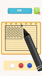 Flag Painting Puzzle screenshot 1