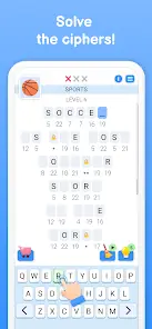 Cryptogram Words Master screenshot 1