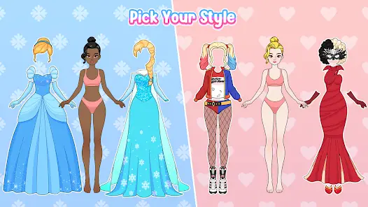 Paper Doll Makeover & Dress Up screenshot 2