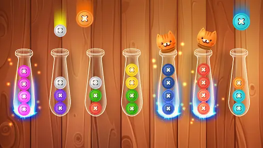 Color Ball Sort Wooden Puzzle screenshot 7